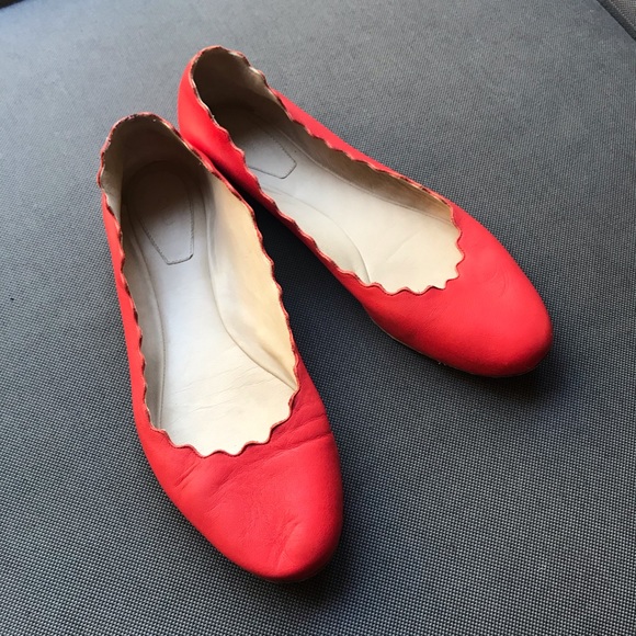 Chloe Scalloped Ballet Flats - Picture 2 of 10